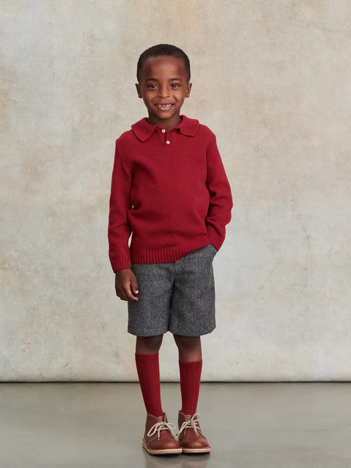 boys burgundy brio jumper