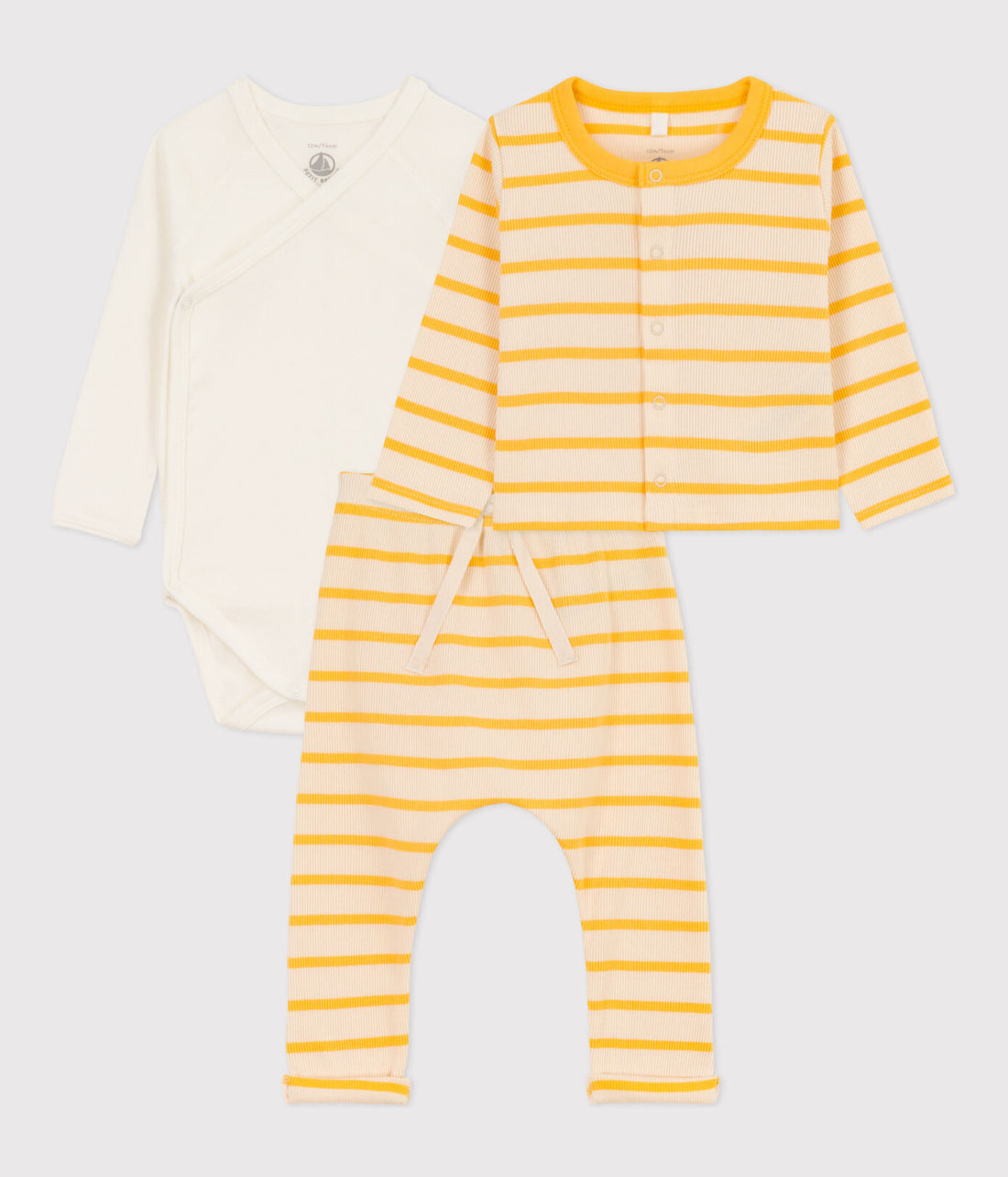 ls bodysuit/cardigan/pant set