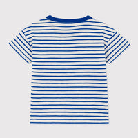 ss striped logo tee
