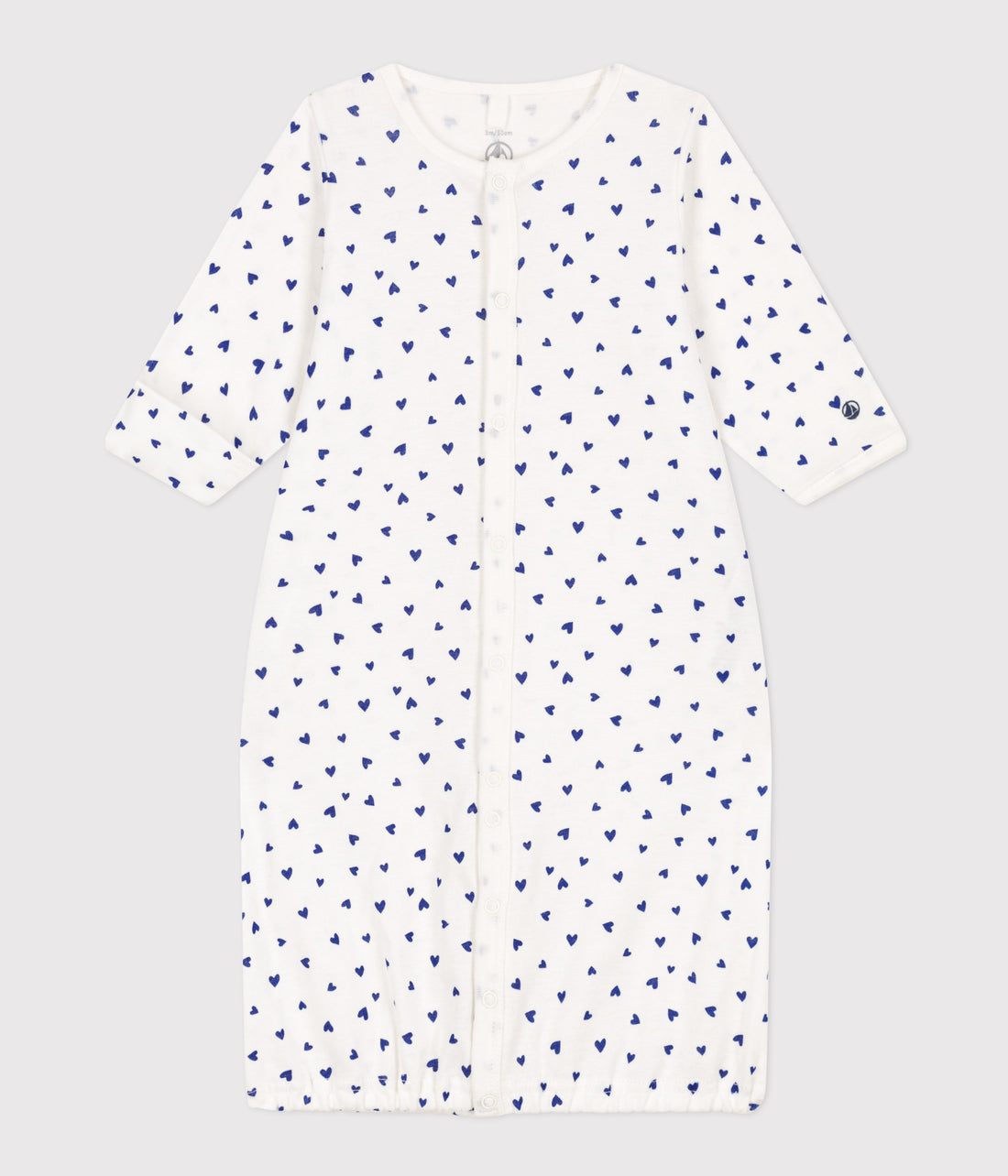 baby girl blue heart gown