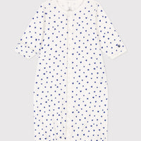 baby girl blue heart gown
