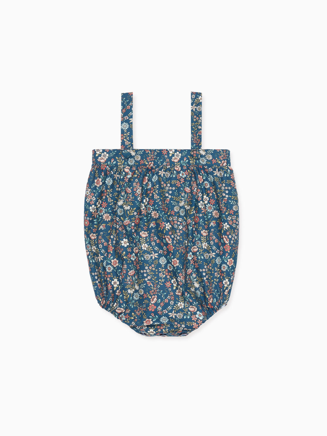 baby navy floral filada romper