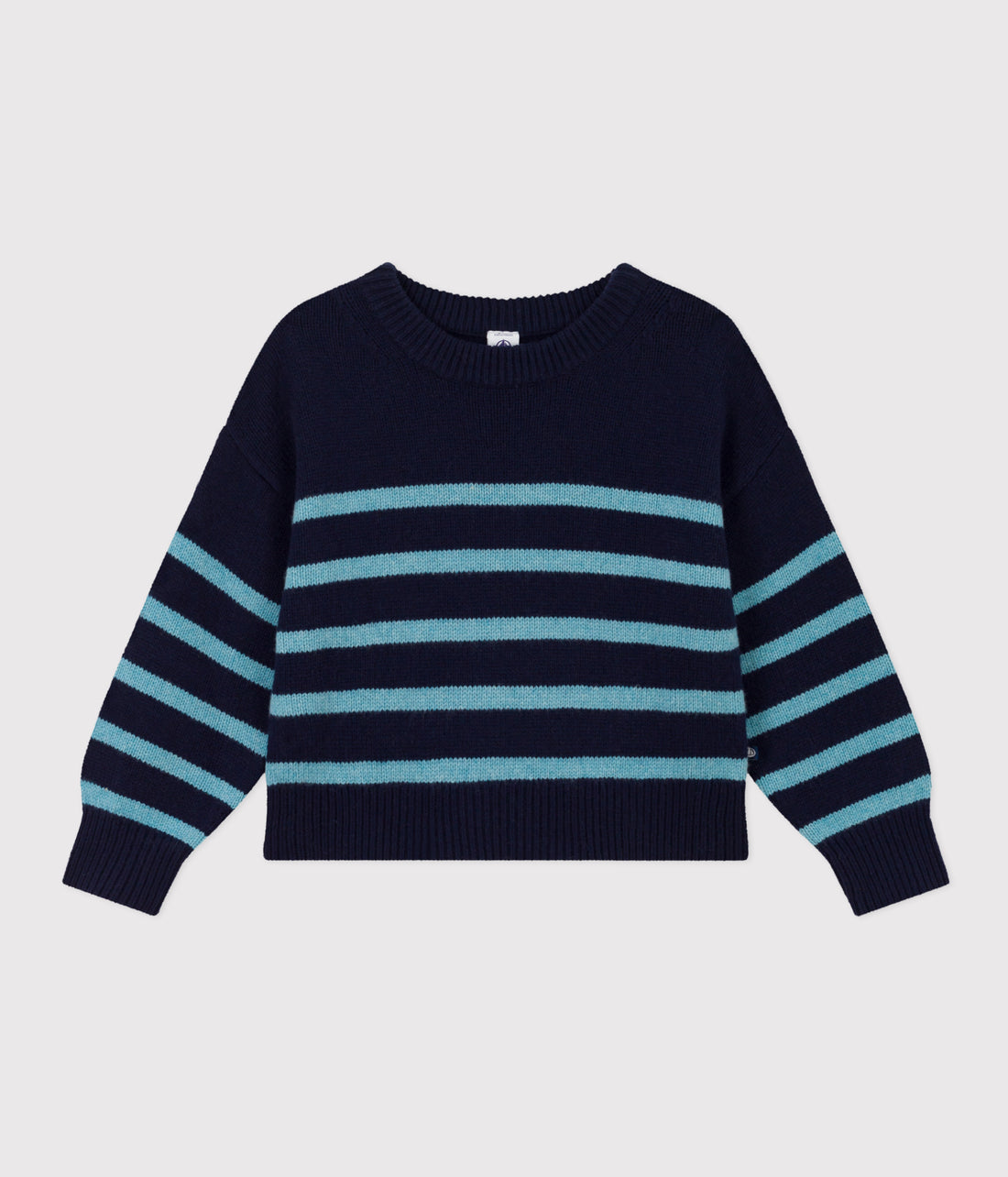 girls navy striped sweater