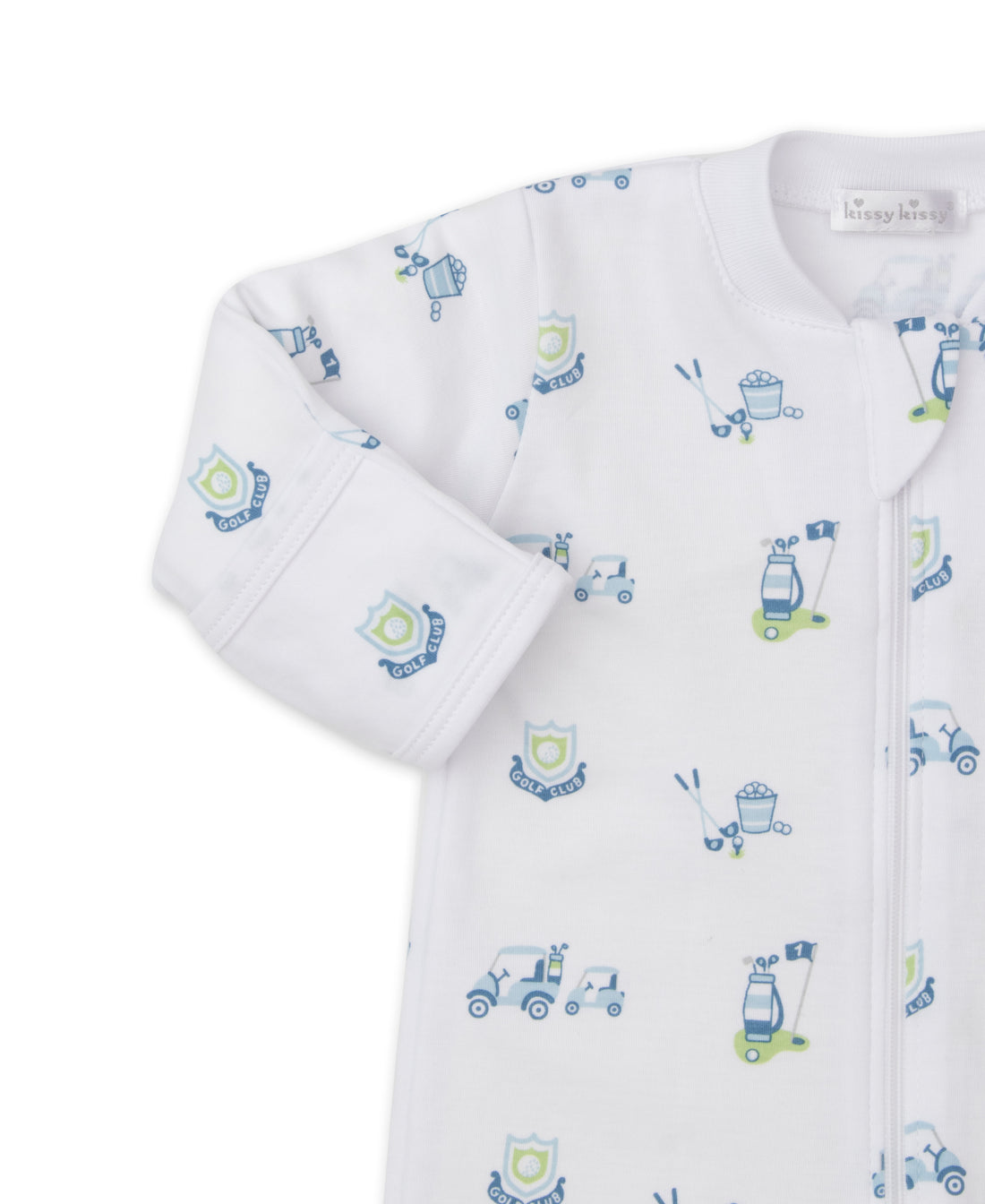 baby multi hole in one footie w/zip
