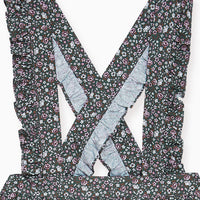 girls green floral agata skirt