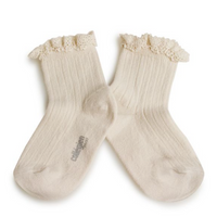 lili lace trim ankle socks