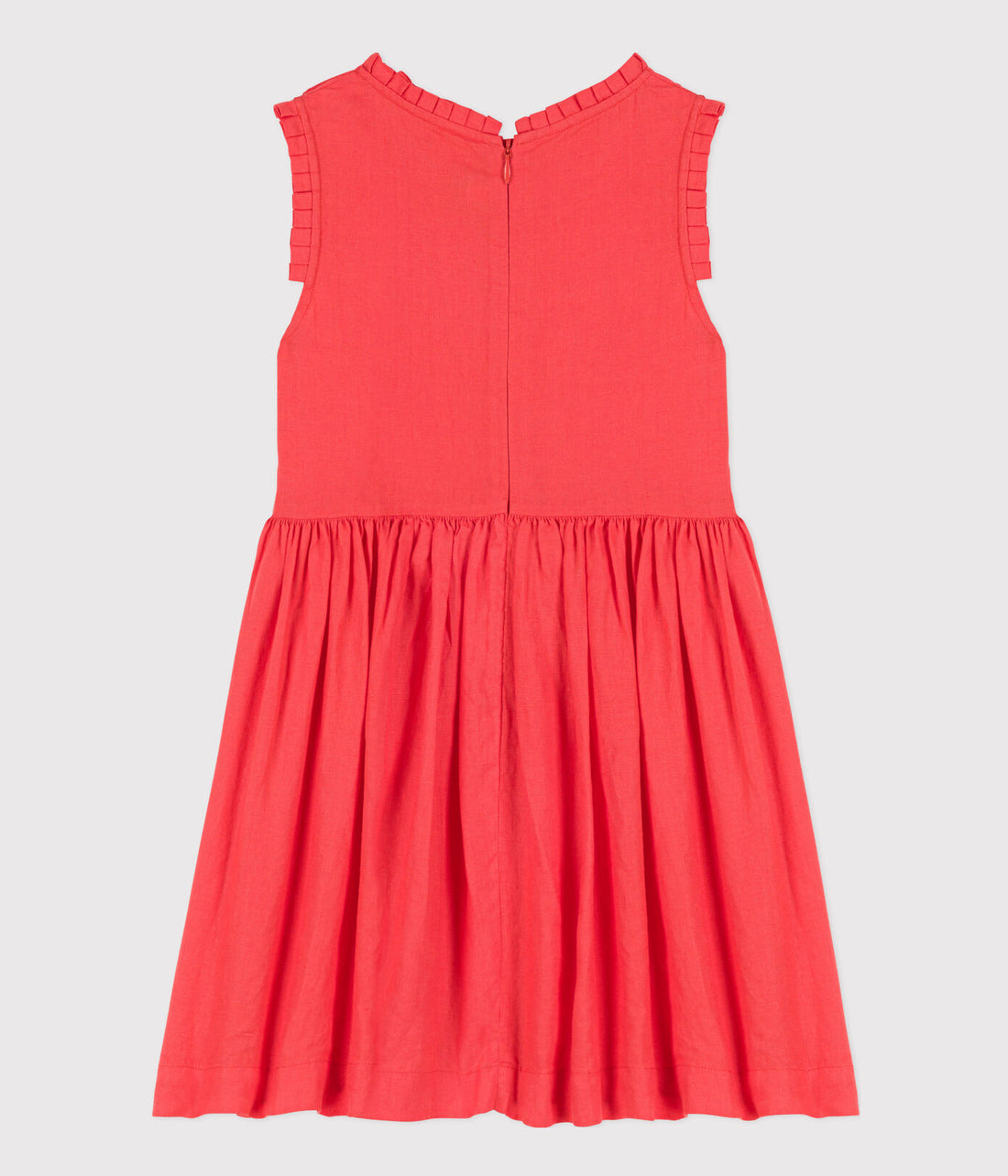 sleeveless linen dress