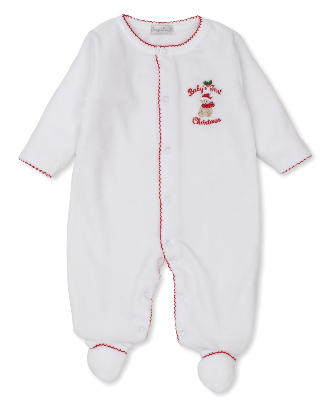 first christmas vel footie