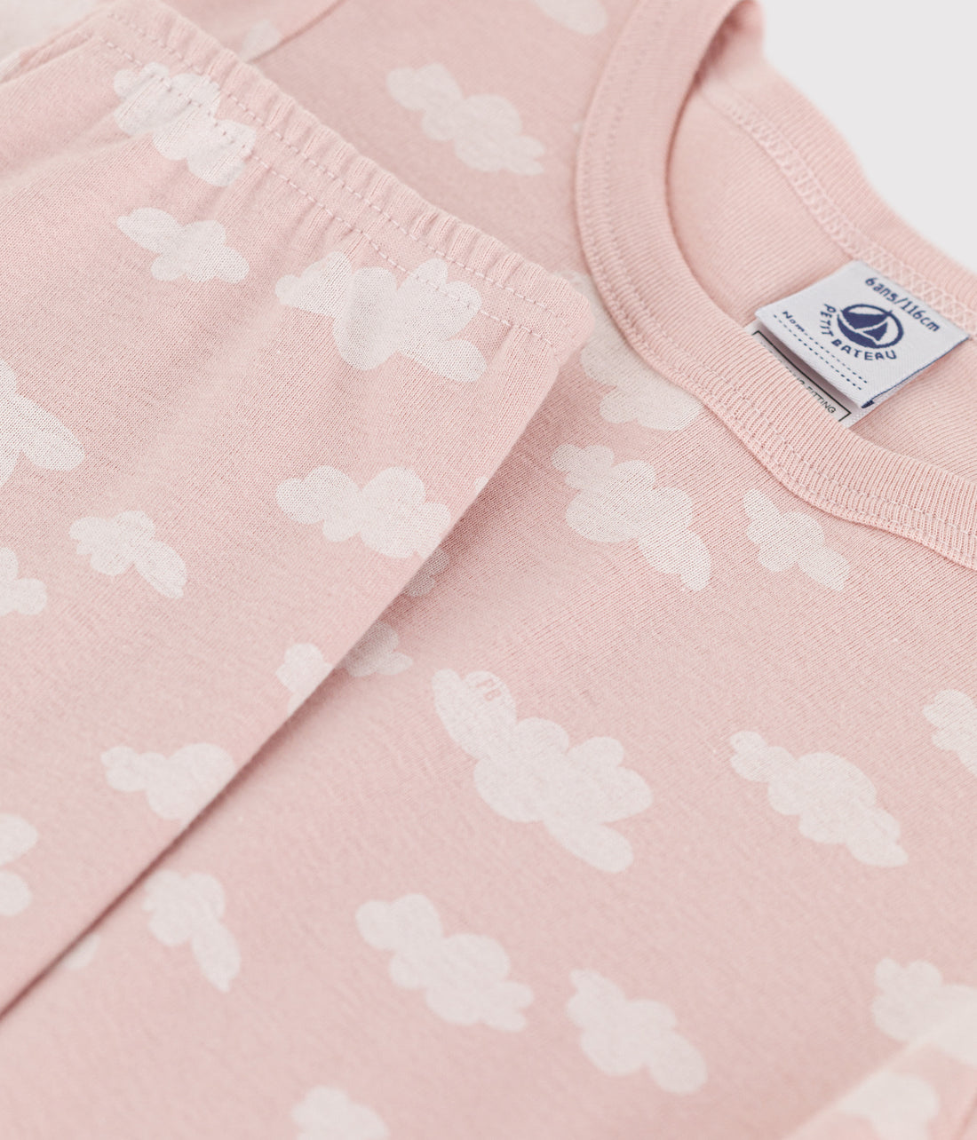 girls pink cloud loungewear ls top & pant