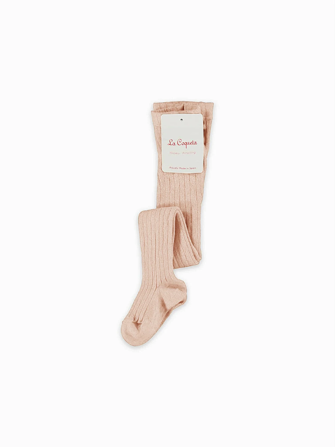 baby pink ribbed tights