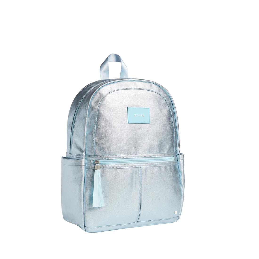 kane kids blue metallic backpack