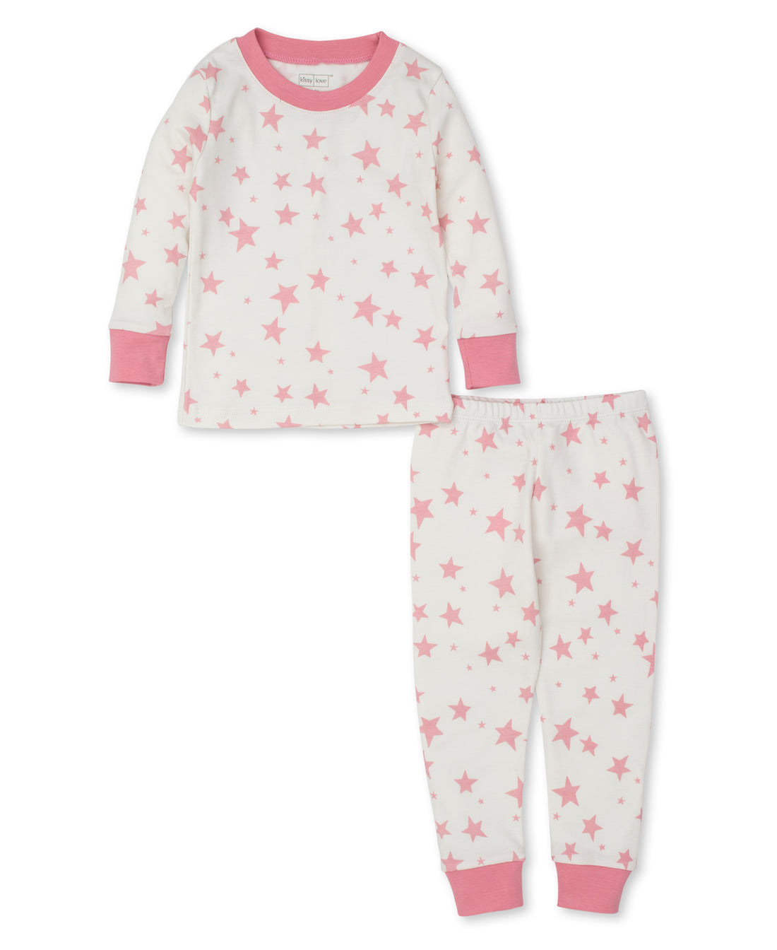 pink baby girl star zone snug pajama set