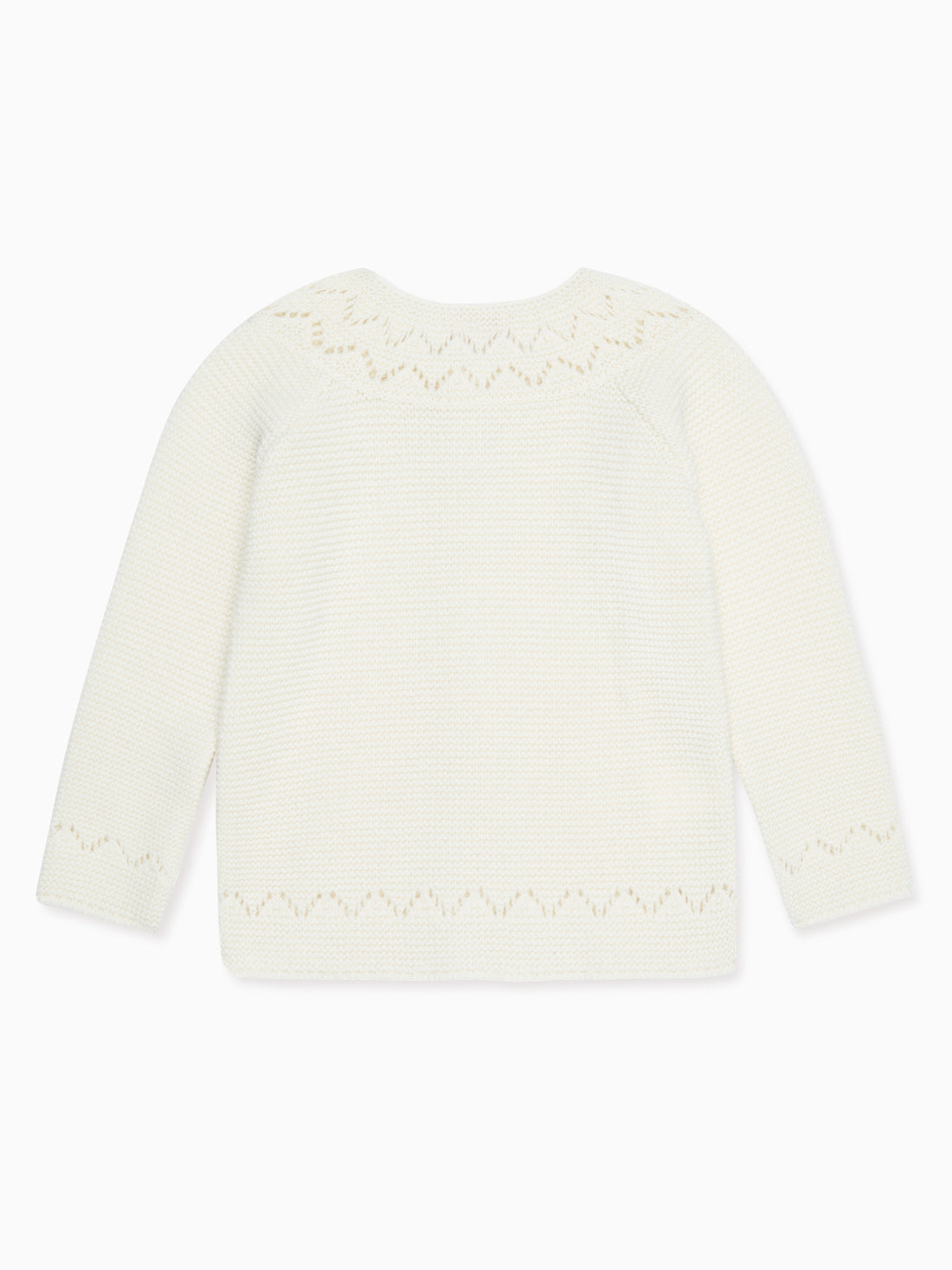 girls white ivana cardigan