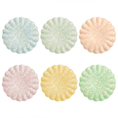 floral large bamboo plates