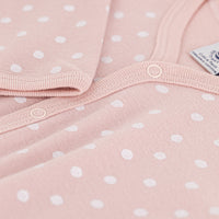 front snap dots footie