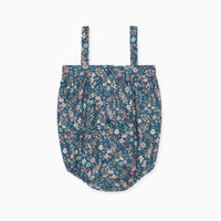 baby navy floral filada romper