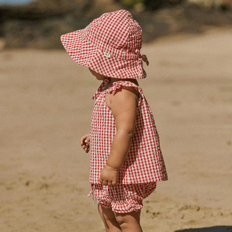 petal gingham set