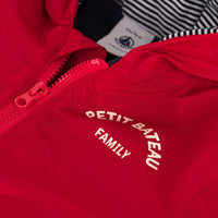 zip up logo hooded jacket