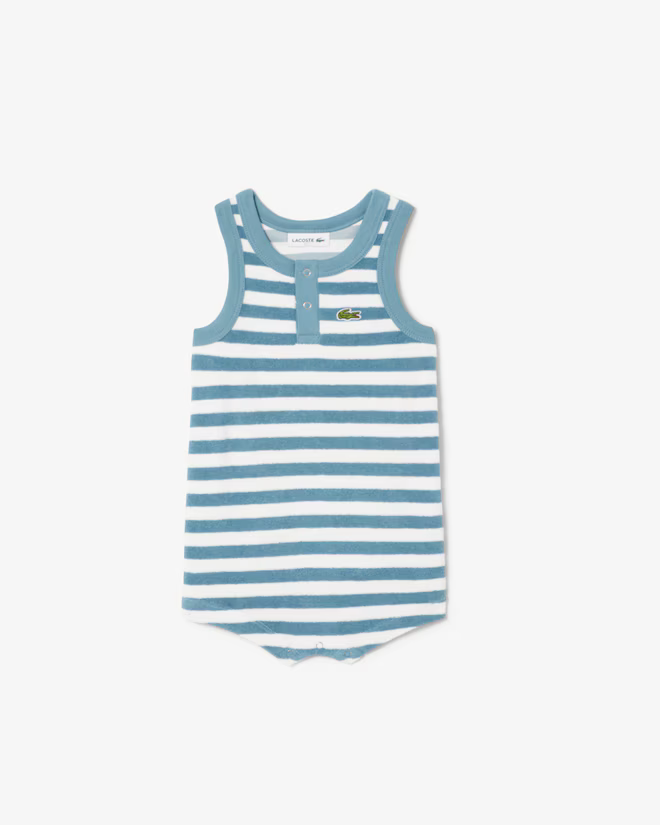 stripe terry onesie