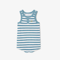 stripe terry onesie