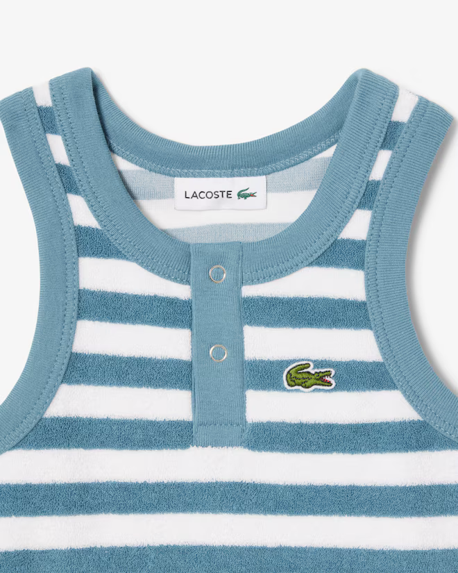 stripe terry onesie