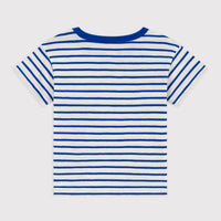 ss striped tee w/logo