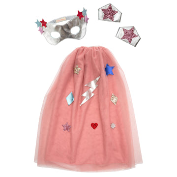 pink superhero cape costume