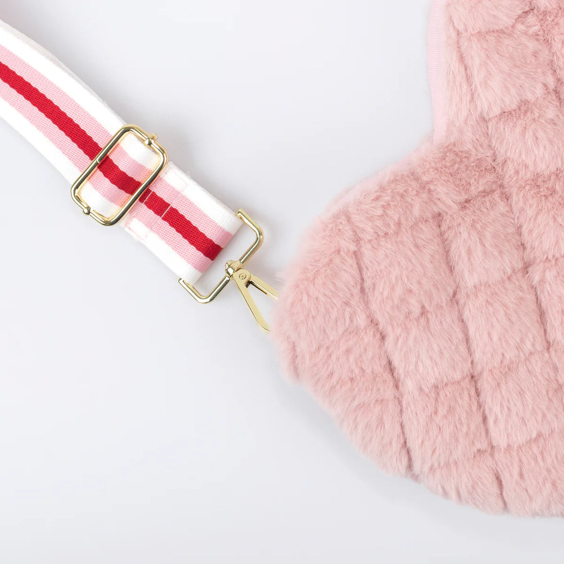 plush heart bag