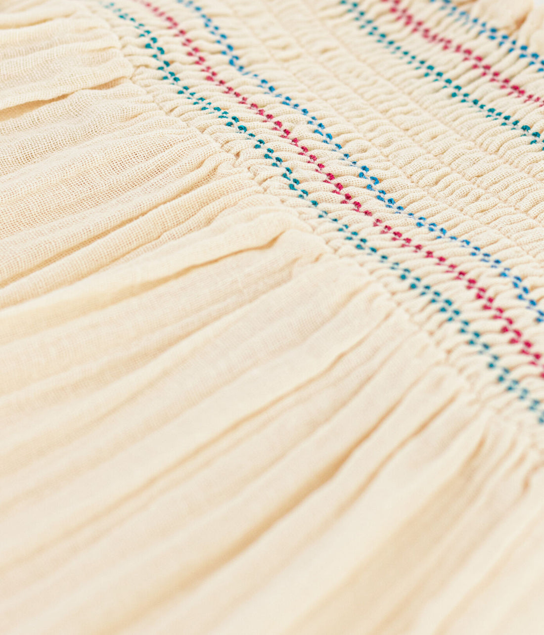 sleeveless smocked top