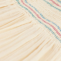 sleeveless smocked top