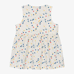 sleeveless dots dress