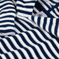 striped terry hoodie
