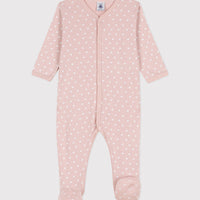 front snap dots footie