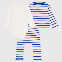 ls bodysuit/cardigan/pant set