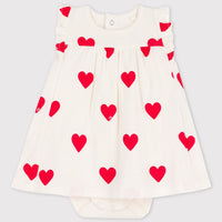 ss heart bodysuit dress