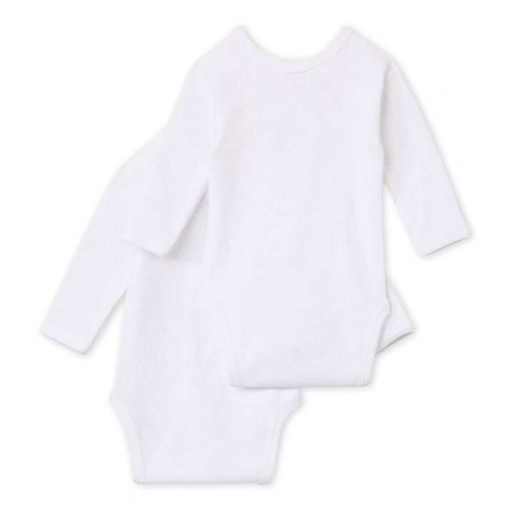 2-pack crossover baby long-sleeve bodysuits