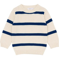 wide stripe knit sweater