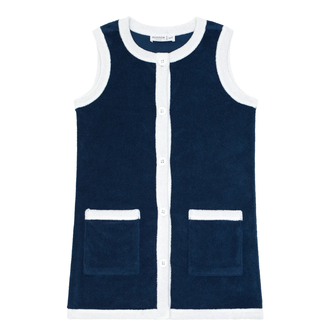 terry button dress