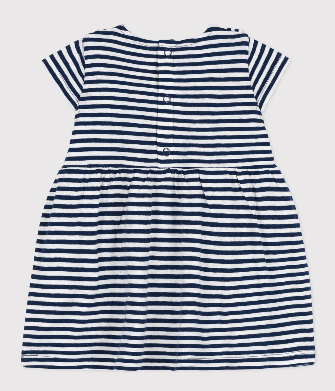 ss striped ruffle dress