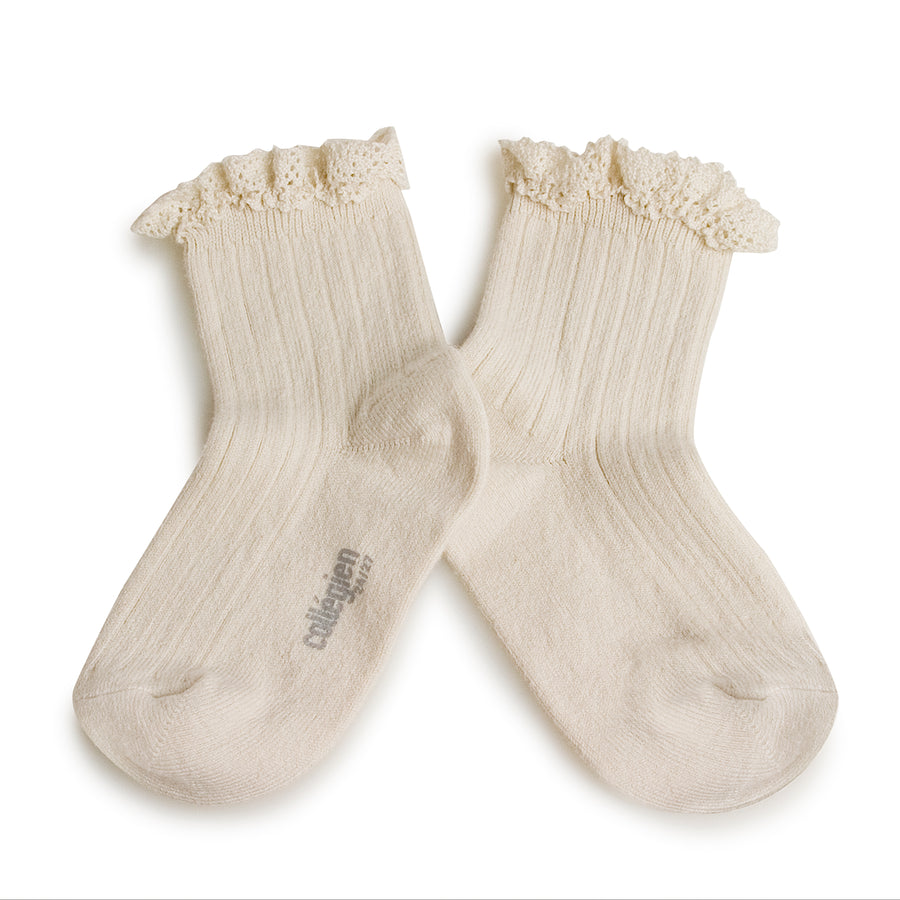 lili lace trim ankle socks