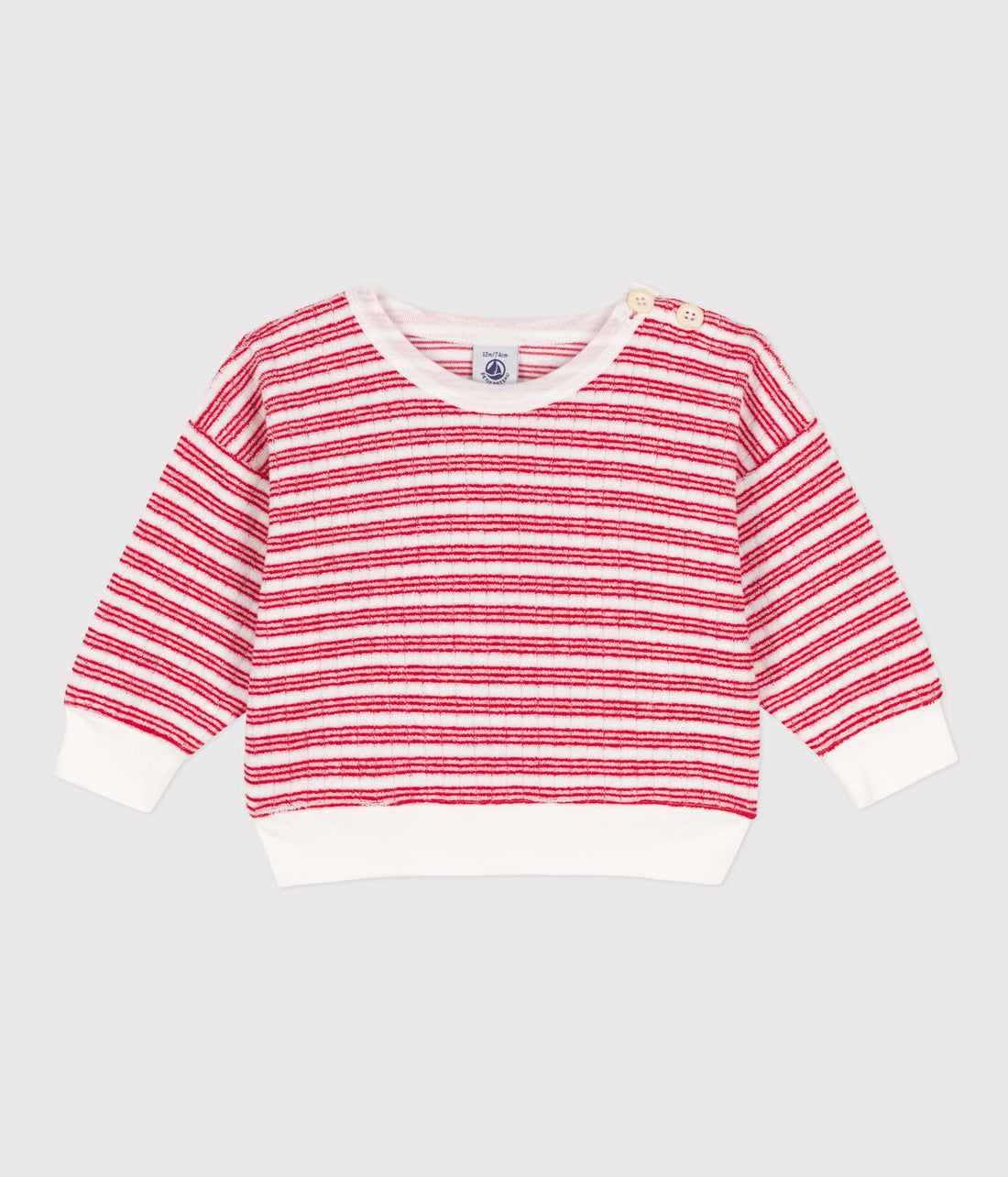 ls striped terry top