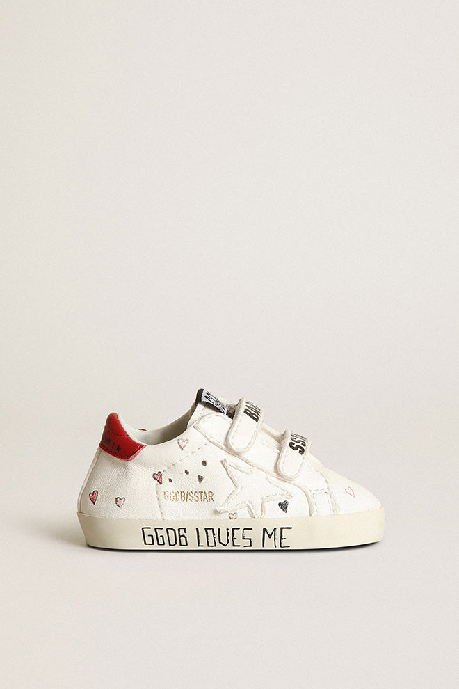baby school nappa sneakers