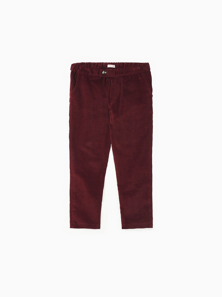 benito trouser burgundy