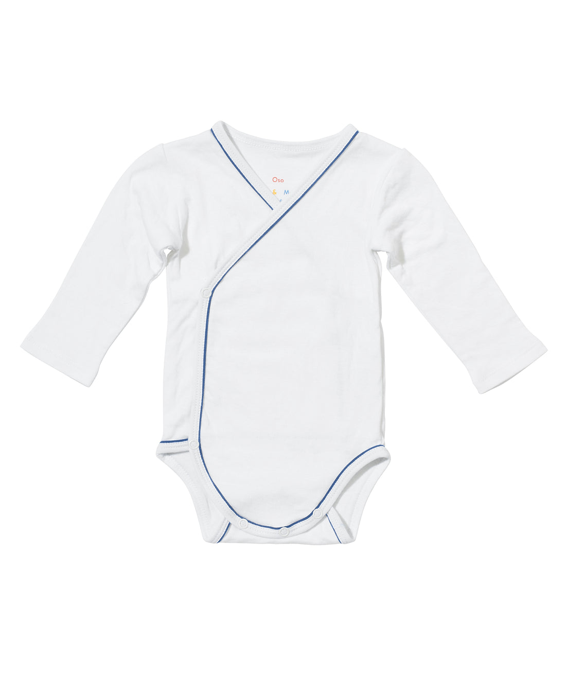 baby crossbody onesie blue