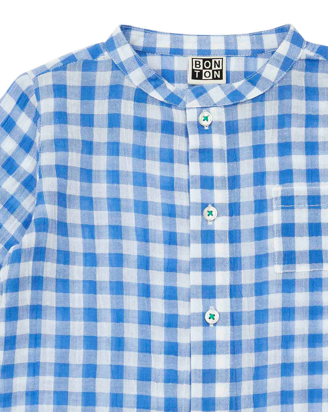 baby tunic vichy bleu