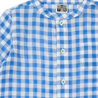 baby tunic vichy bleu