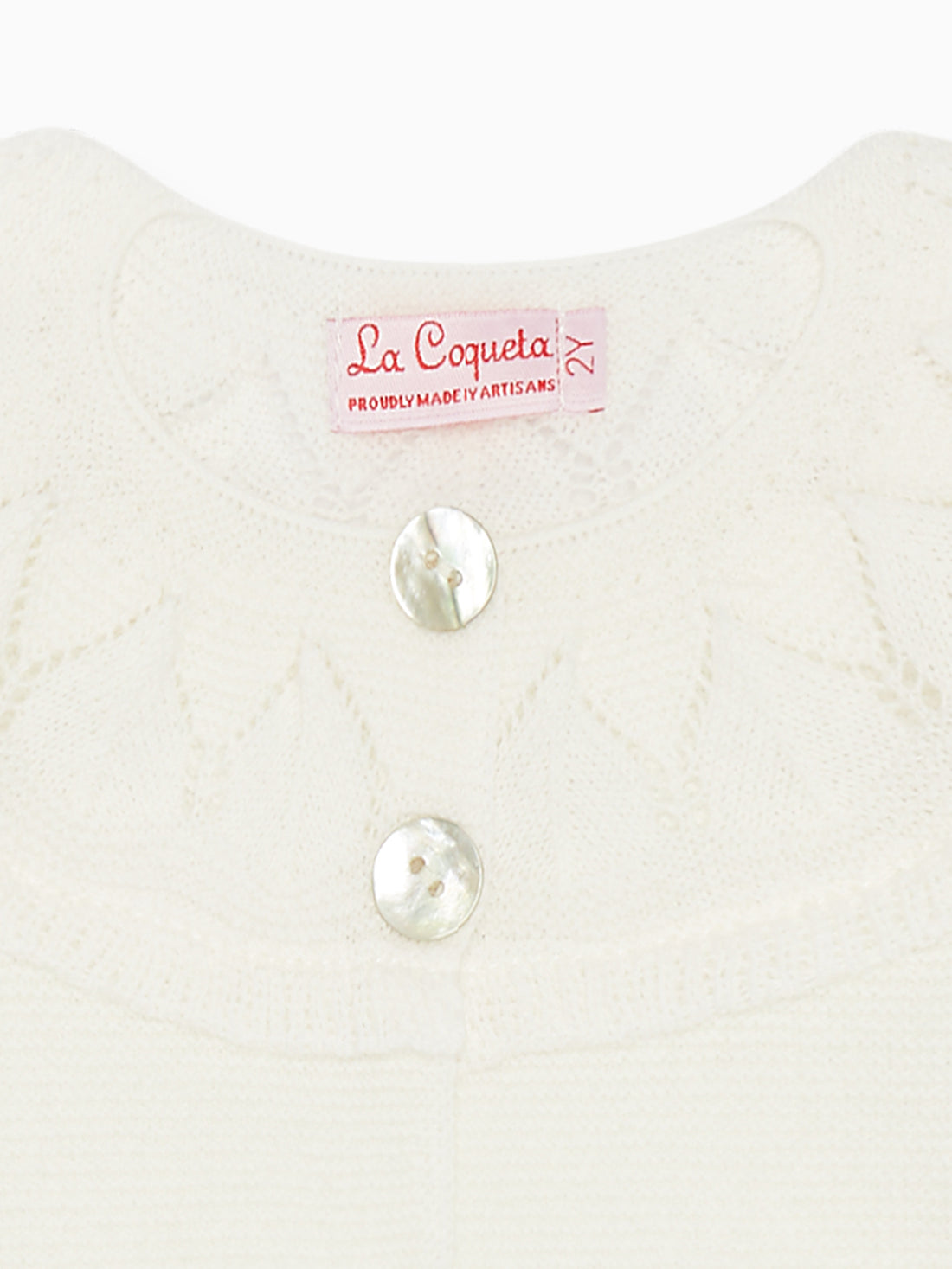 girls ivory baena cardigan