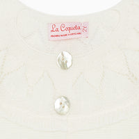 girls ivory baena cardigan