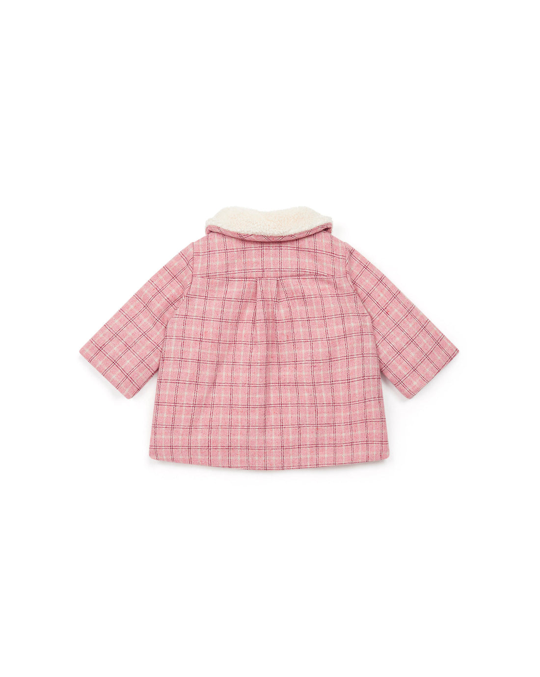 coat carreau rose