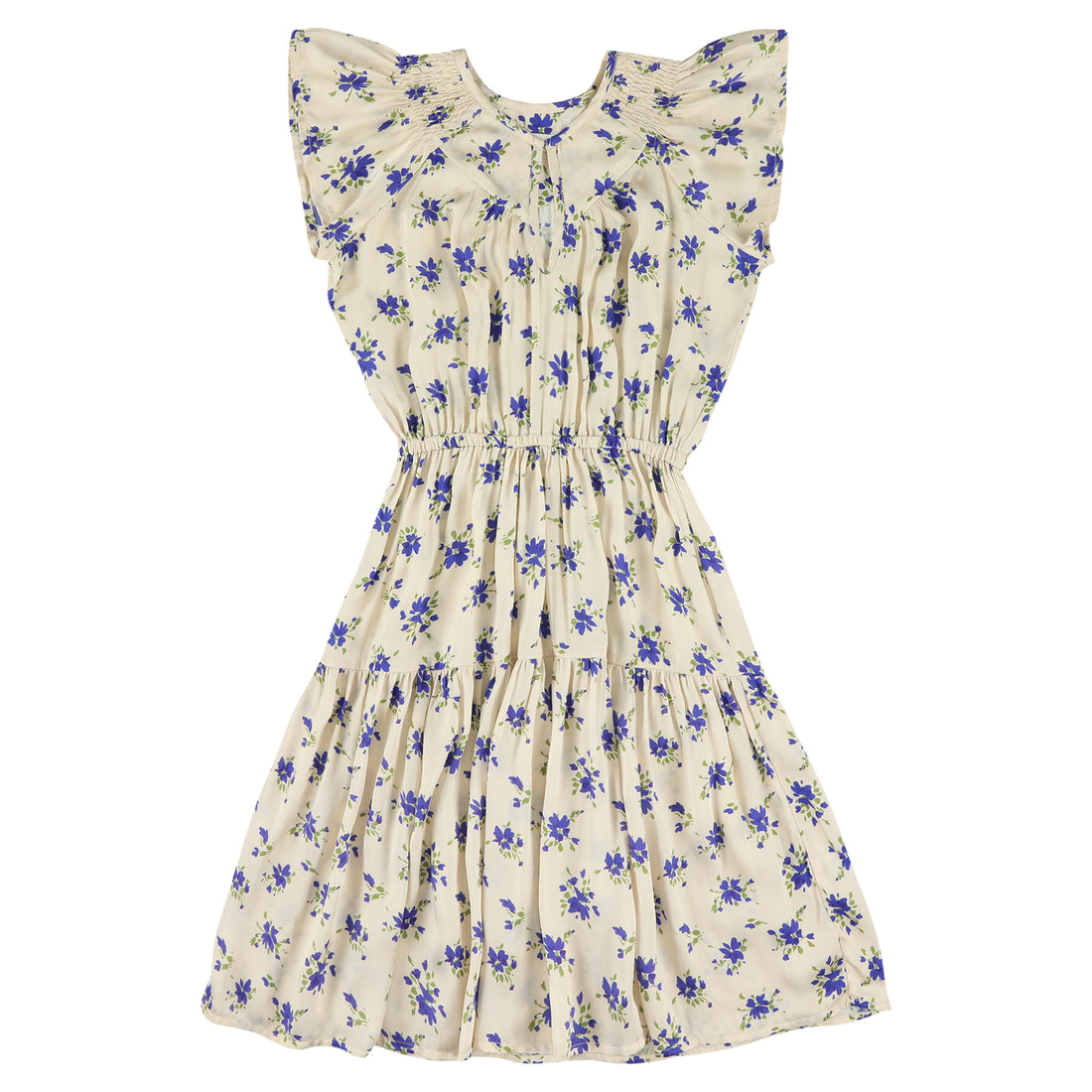 ghana dress blue floral
